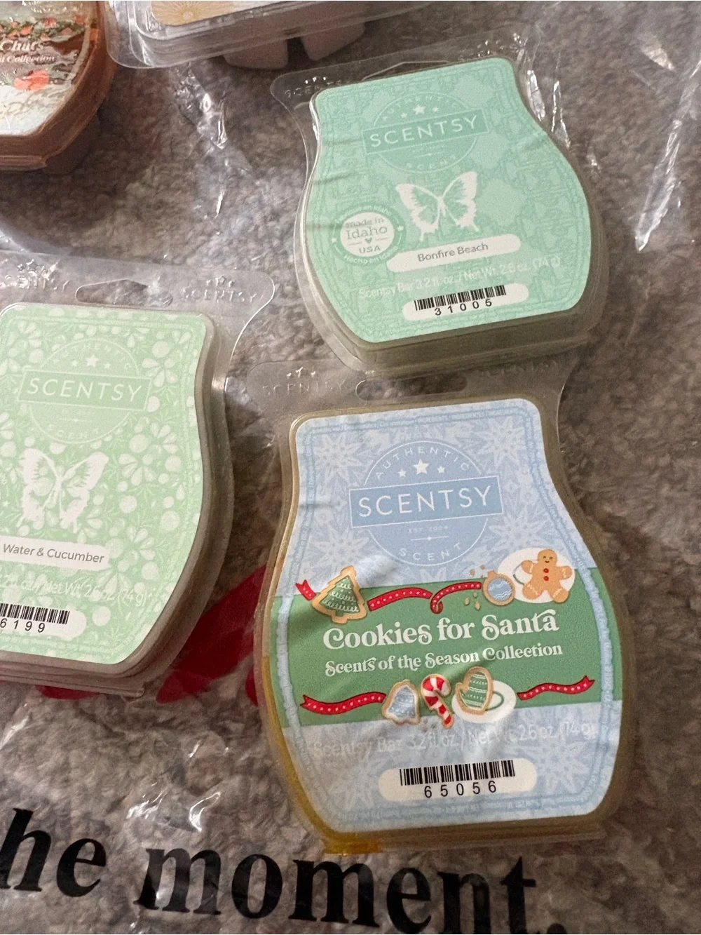 7 Scentsy Wax Melt Bundle Disney Fall Apple Christmas AS IS